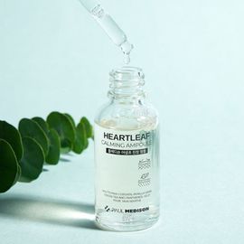 [PAUL MEDISON] Heartleaf Calming Ampoule 30ml - Soothes Irritated Skin with Houttuynia Cordata, Green Tea, Perilla Leaf, and Moisturizing Panthenol - Made in Korea